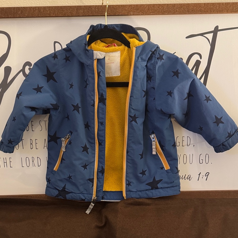 Hanna Anderson Starry Blue Kids rain/snow jacket lined